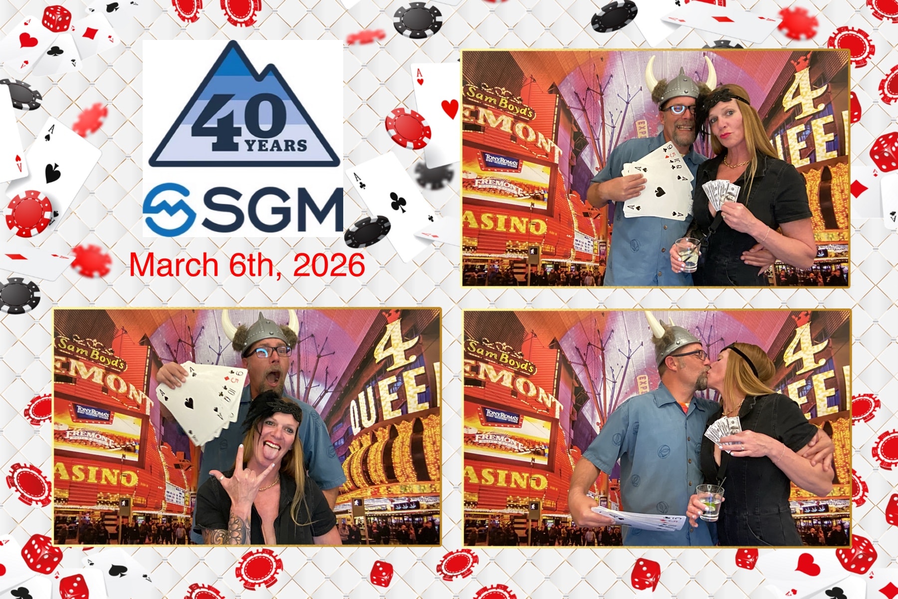 SGM 40-year anniversary event photo booth print