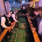Foosball table at casino party event