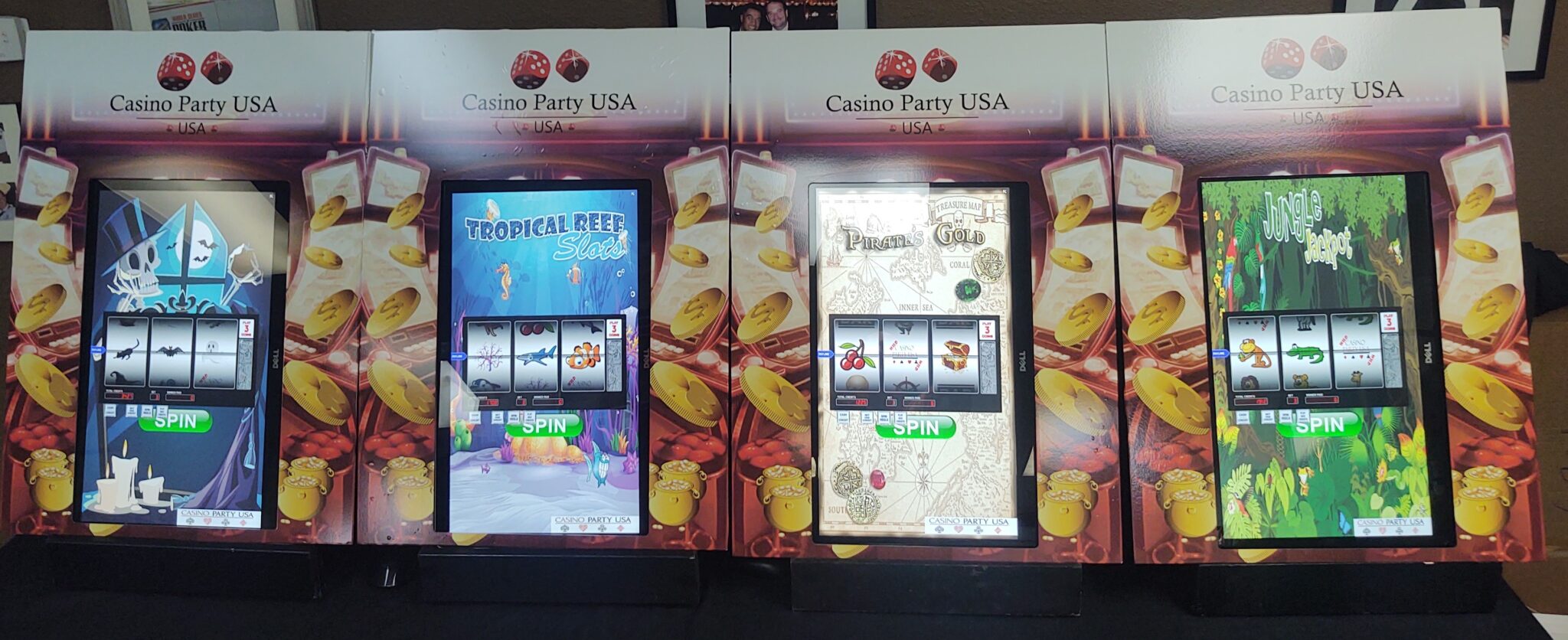 Slot Machine Rentals, Slot Machine Rental, Custom Slot Machines